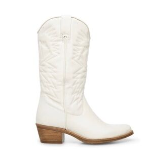 STEVE MADDEN White Western Cowboy Boots